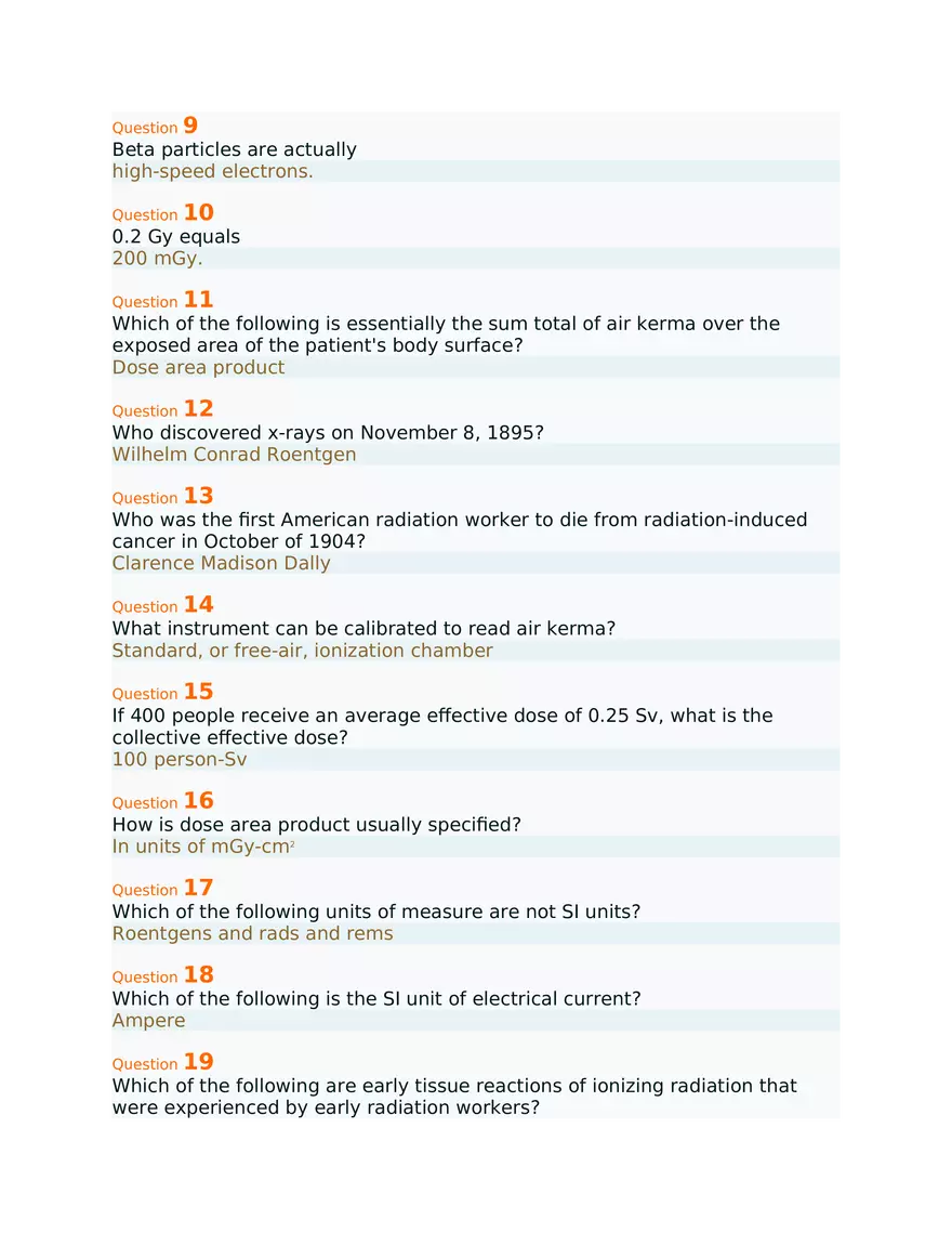 Radiation Physics and Protection - Key Concepts - Page 2