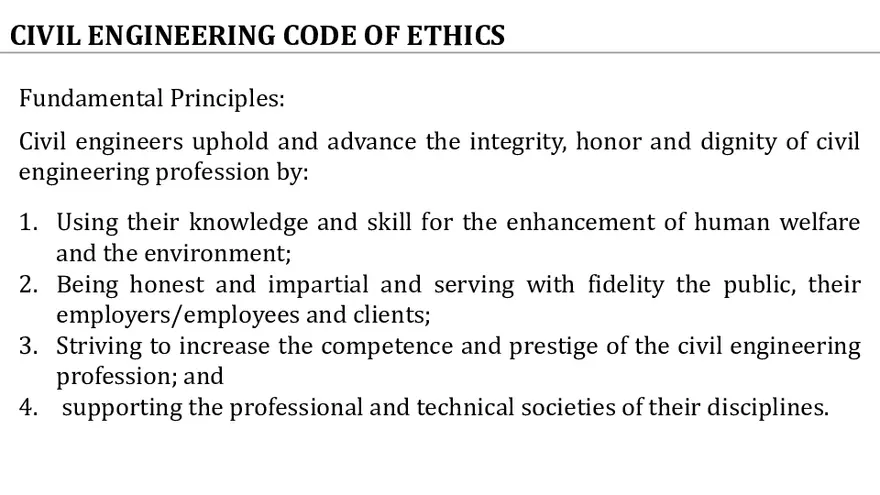 Civil Engineering Code of Ethics - Page 3
