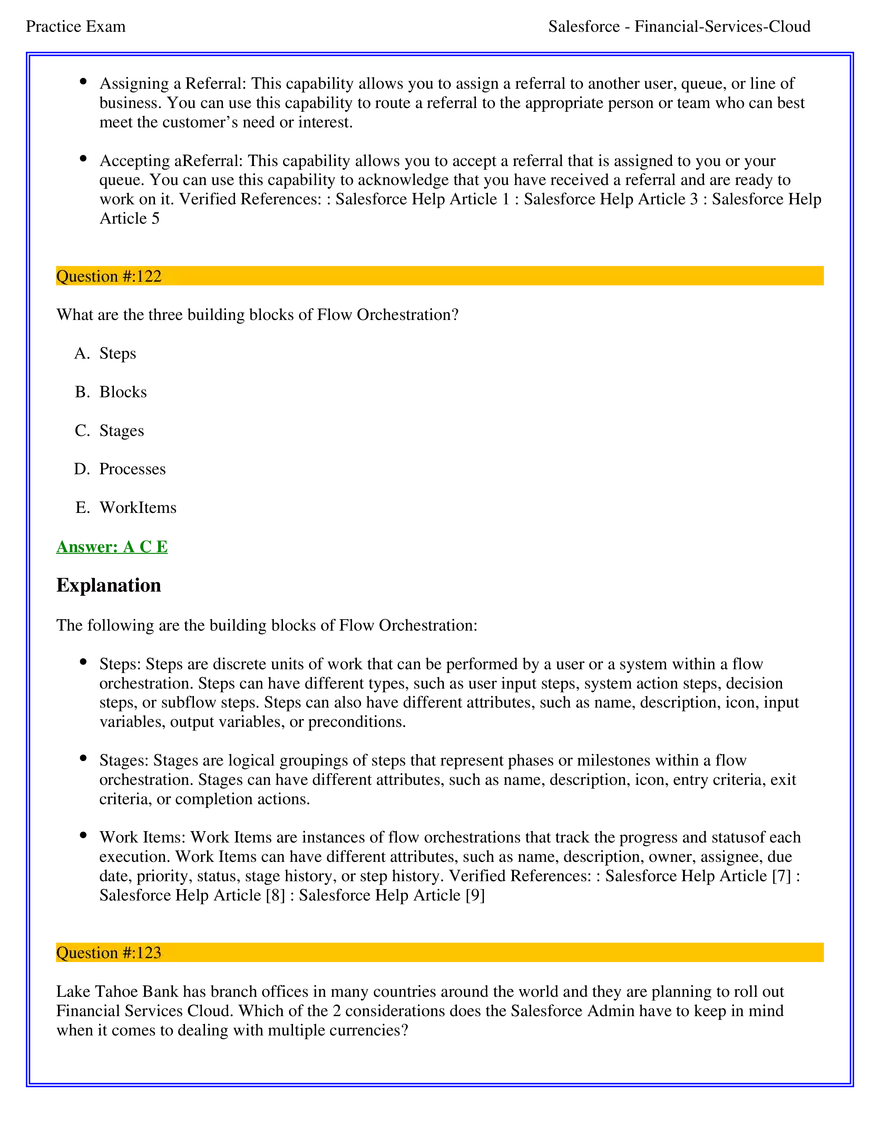 Salesforce Financial Services Cloud Exam Answers 8 - Page 2