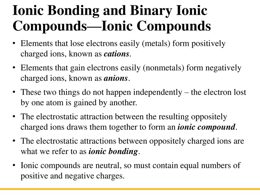 Ionic Compounds - Page 1