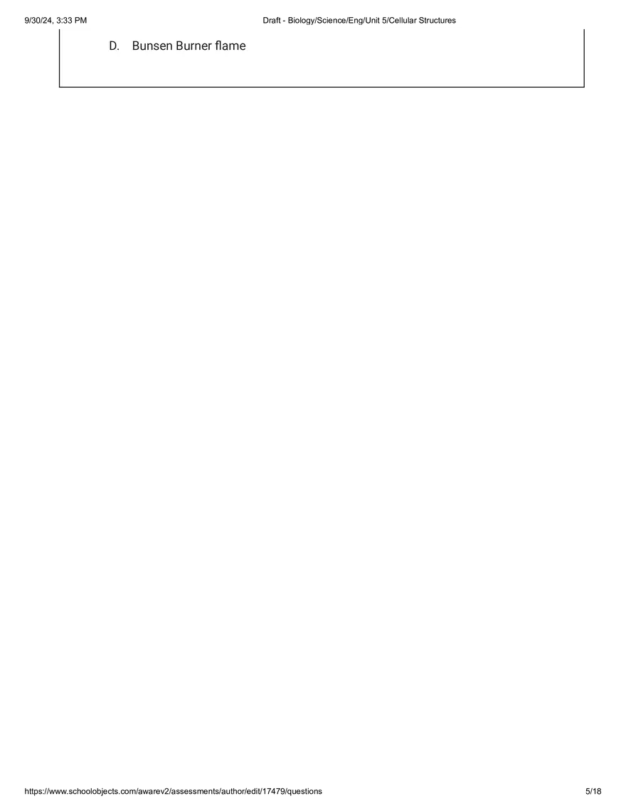Biology Science Unit 5: Cellular Structures - Page 13