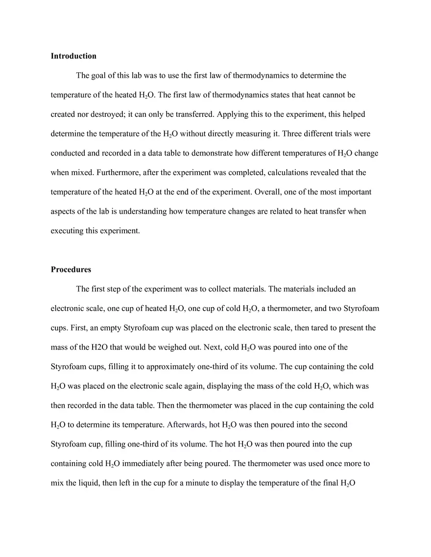 Lab Grade 9 - How Hot is the Water - Page 2