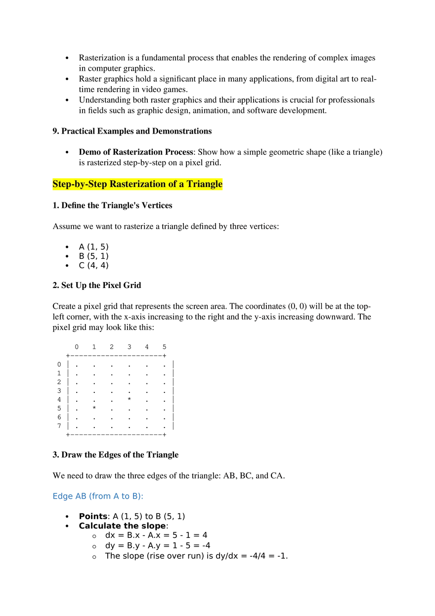 Rasterization and Raster Graphics - Page 3