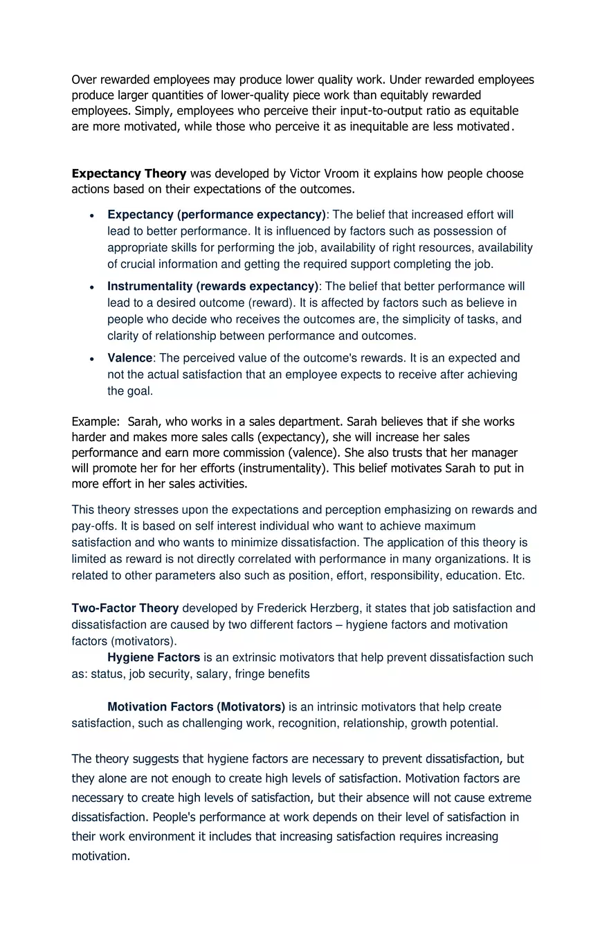 Motivation and Employee Reward Systems - Page 4