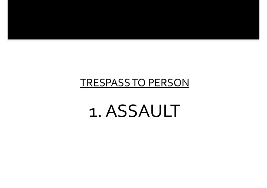 Trespass to Person - Page 1