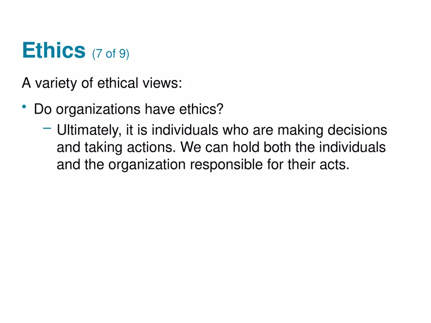 Social, Legal, and Ethical Issues for Computing Technology Part 4 - Page 7