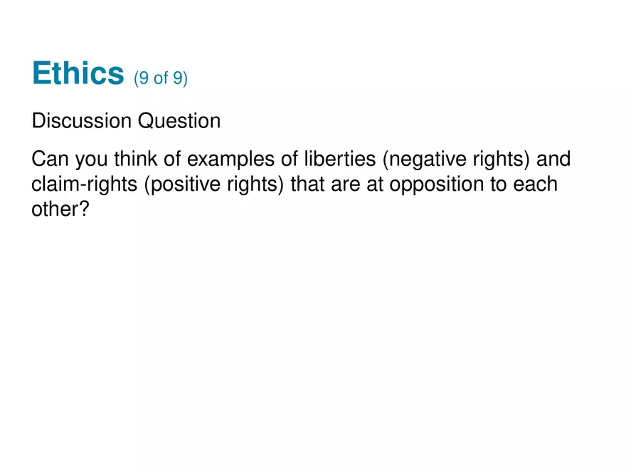 Social, Legal, and Ethical Issues for Computing Technology Part 4 - Page 9
