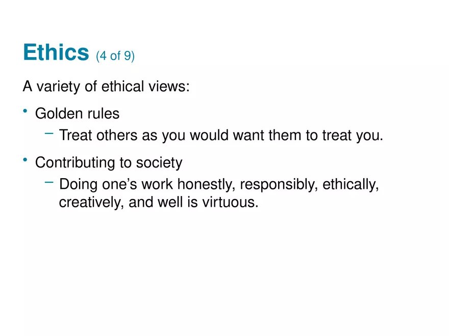 Social, Legal, and Ethical Issues for Computing Technology Part 4 - Page 4