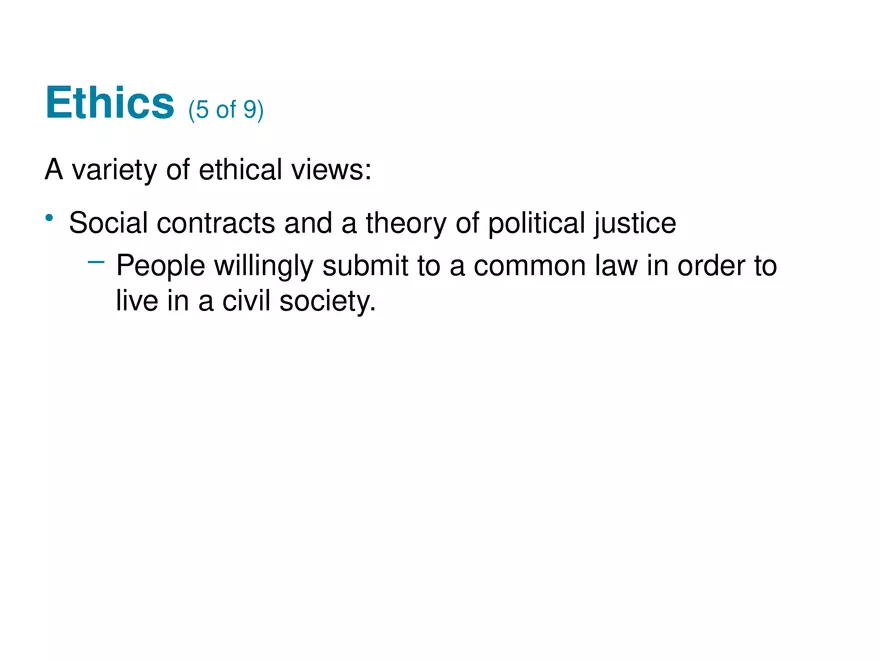 Social, Legal, and Ethical Issues for Computing Technology Part 4 - Page 5