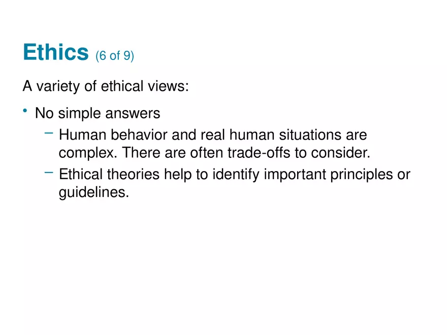 Social, Legal, and Ethical Issues for Computing Technology Part 4 - Page 6