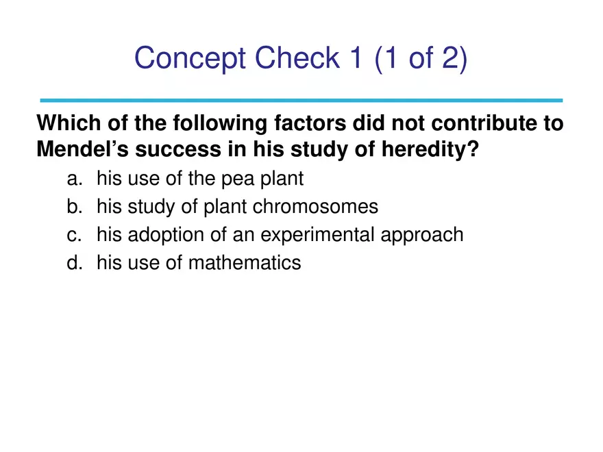 Chapter 3 Basic Principles of Heredity Part 1 - Page 5