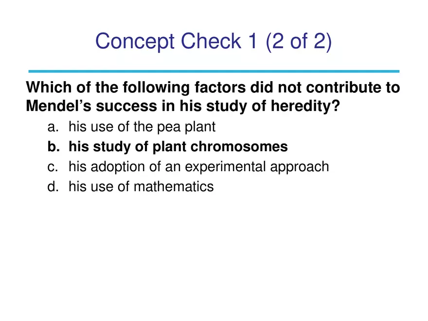 Chapter 3 Basic Principles of Heredity Part 1 - Page 6