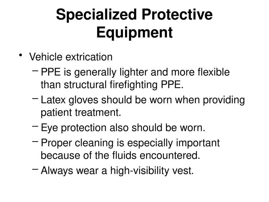 Chapter 3 Personal Protective Equipment Part 4 - Page 1