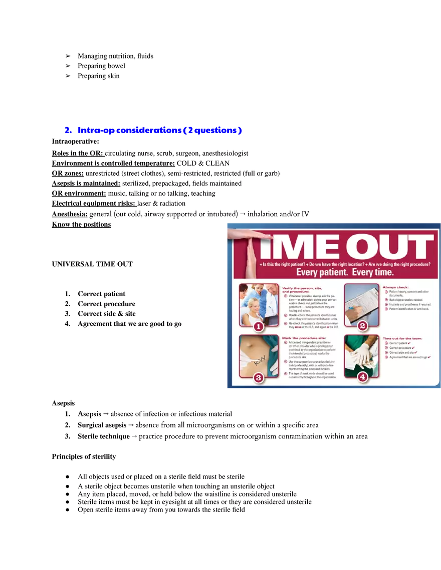 Preoperative Considerations and Surgical Team Roles Part 1 - Page 4