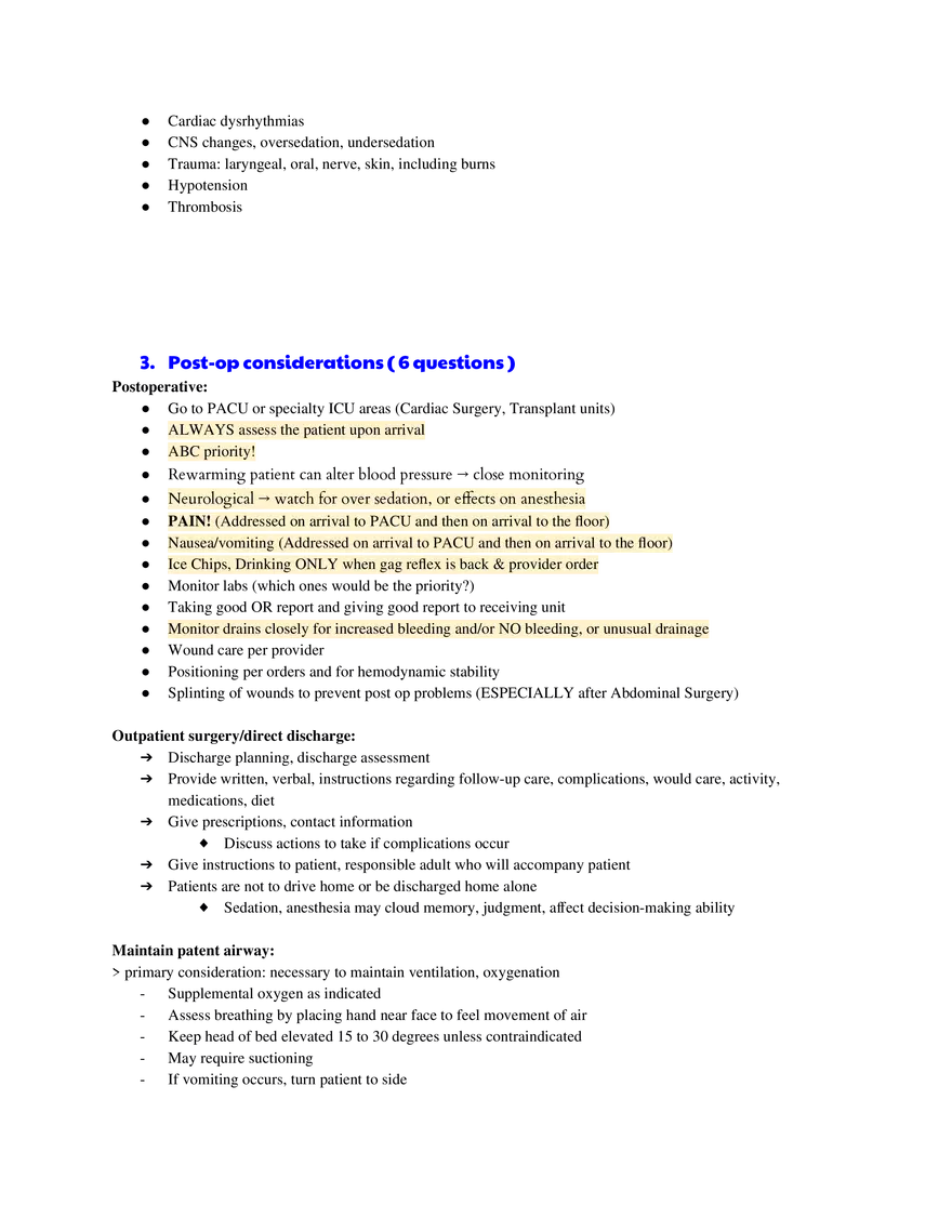 Preoperative Considerations and Surgical Team Roles Part 1 - Page 6