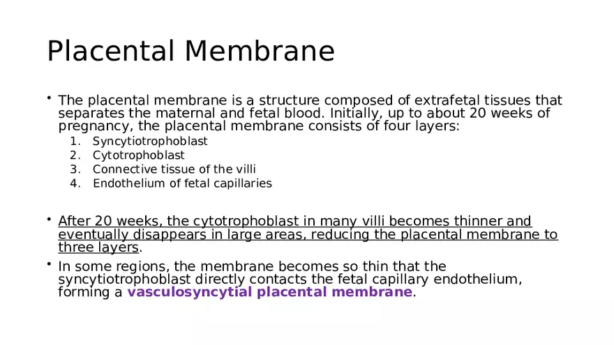 Placenta, Extraembryonic Membranes, and Multiple Pregnancies Part 3 - Page 7