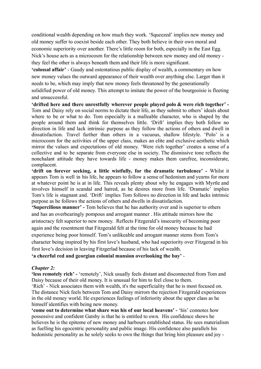 Great Gatsby Quote Banks - Page 2