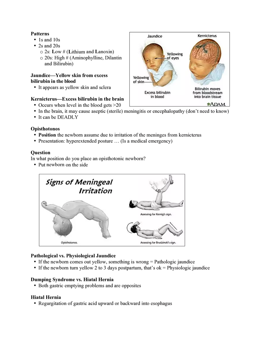Nursing Exam Review Lecture 6 Drug Toxicities - Page 3