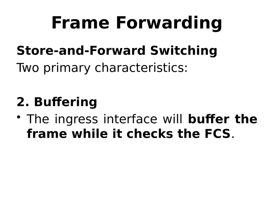 Frame Forwarding Lecture Part 3 - Page 14