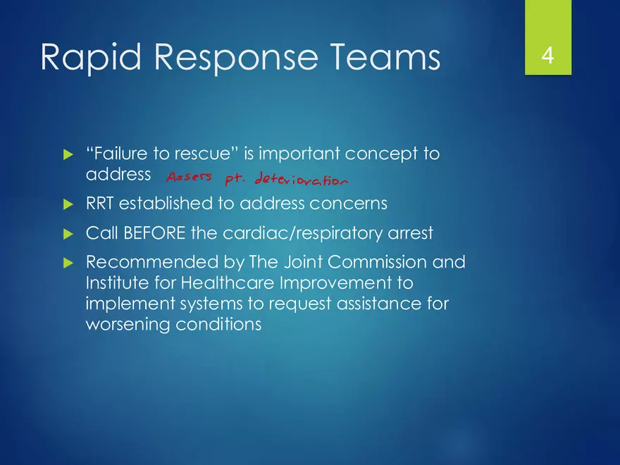Rapid Response Teams and Code Management - Page 4