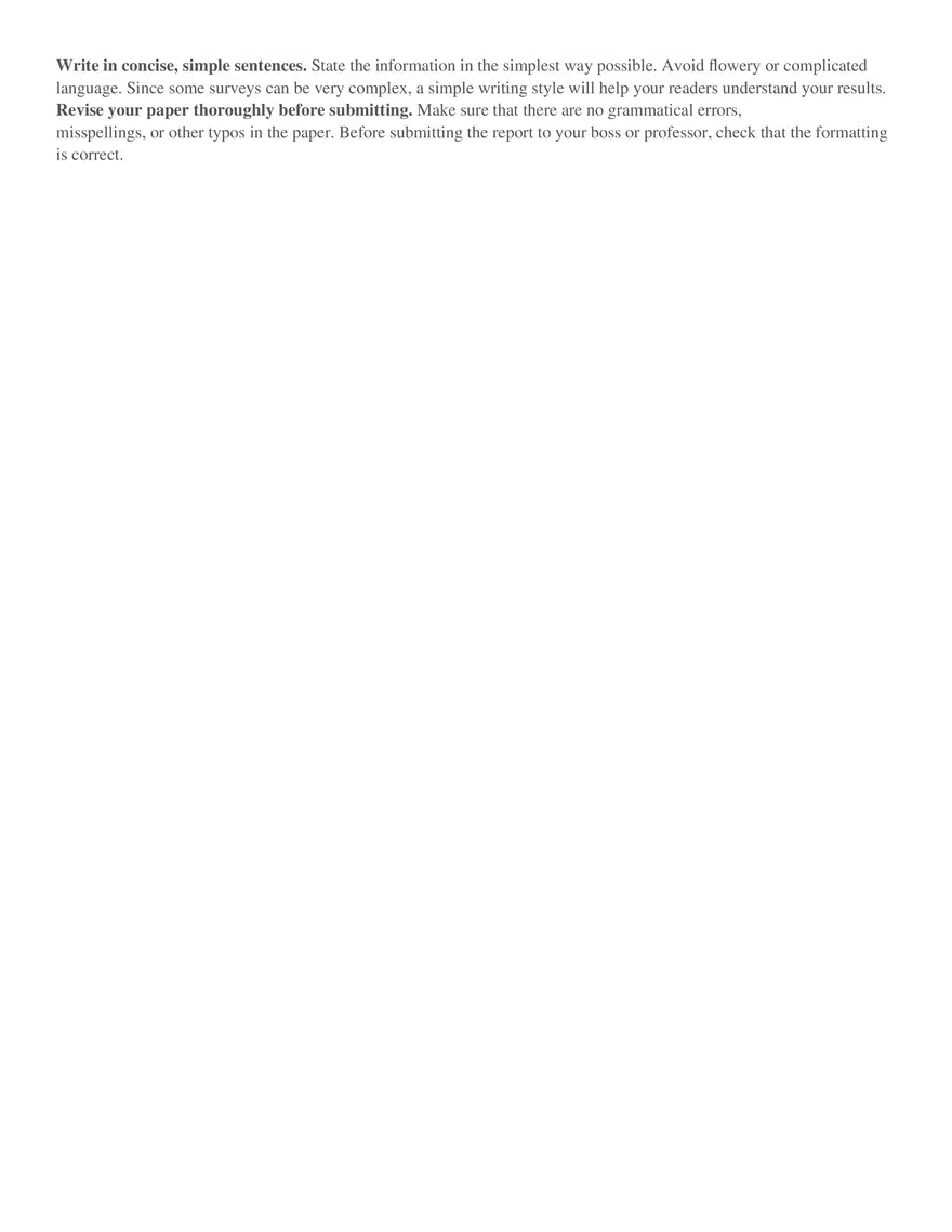 How to Write a Survey Report - Page 3