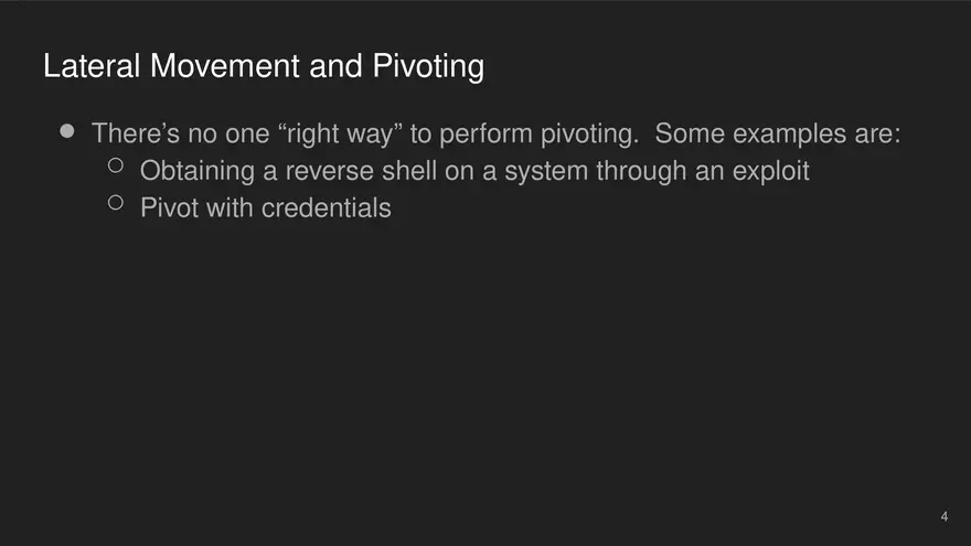 Lateral Movement and Pivoting Lecture 1 - Page 4