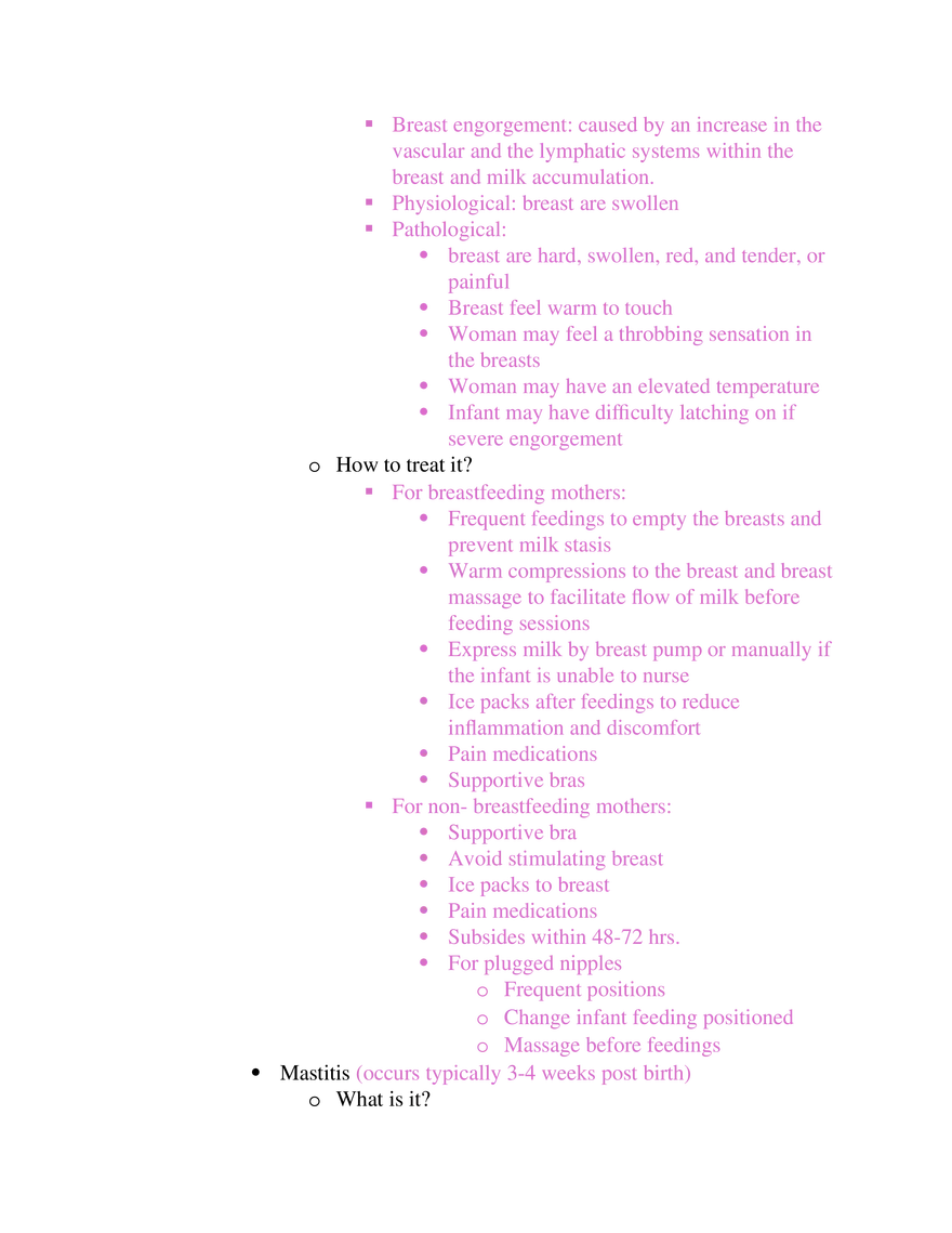 Postpartum Assessment and Immunization Guidelines Part 1 - Page 6