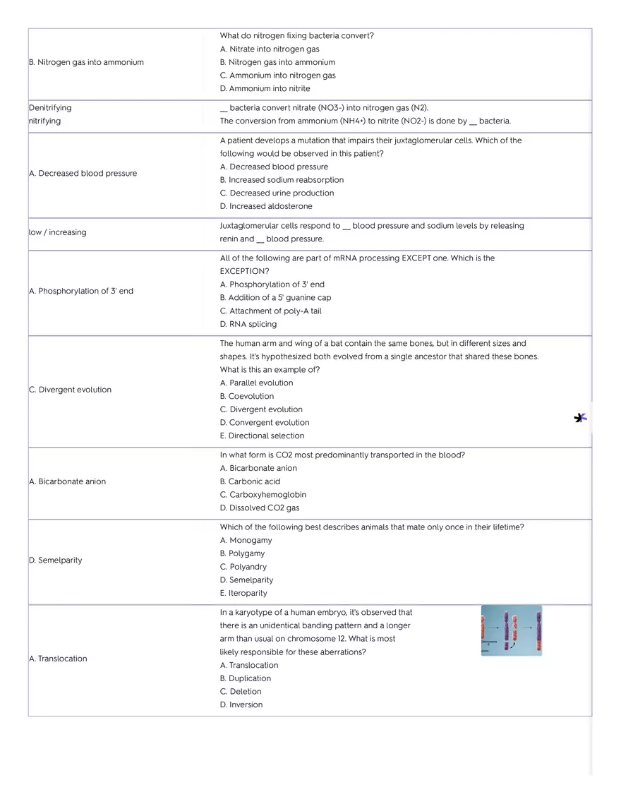 Cell Biology, Genetics, and Biochemistry - Key Concepts Review - Page 3