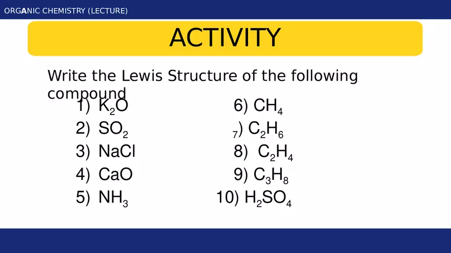 Introduction to Organic Chemistry - Module 1 Part 2 - Page 9
