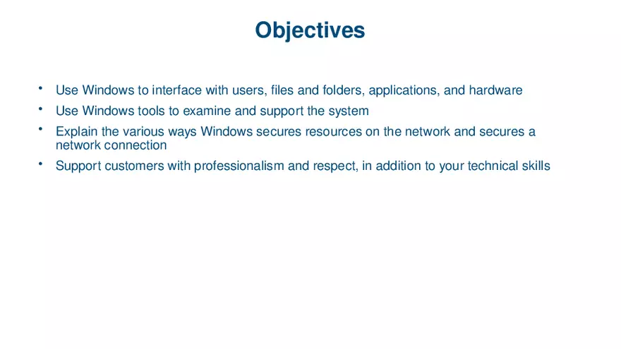 Windows Versions and Customer Service Lecture 1 - Page 2