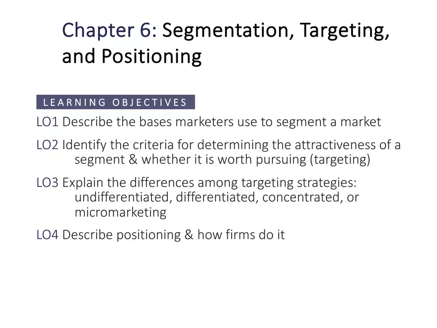 Segmentation, Targeting, and Positioning - Page 1