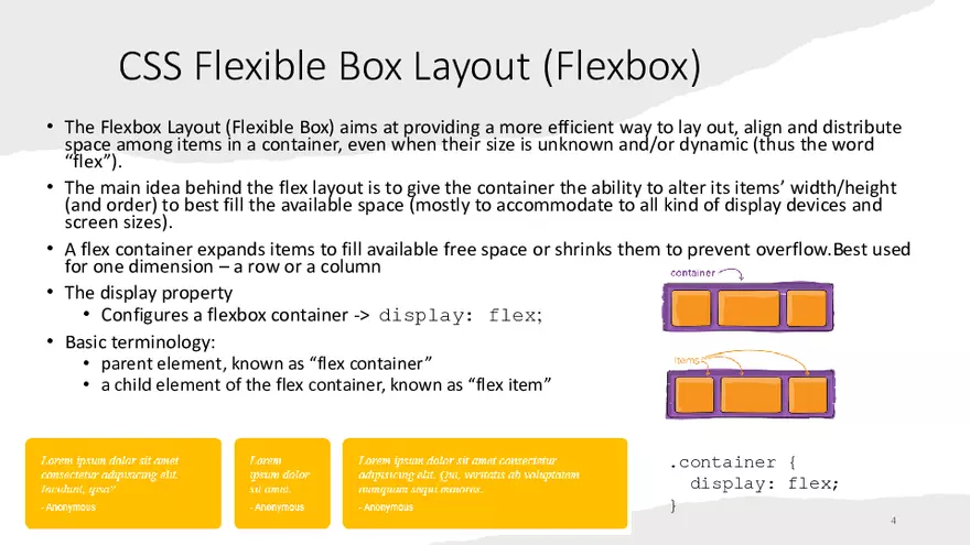 CSS Flexbox and Responsive Web Design - Page 4