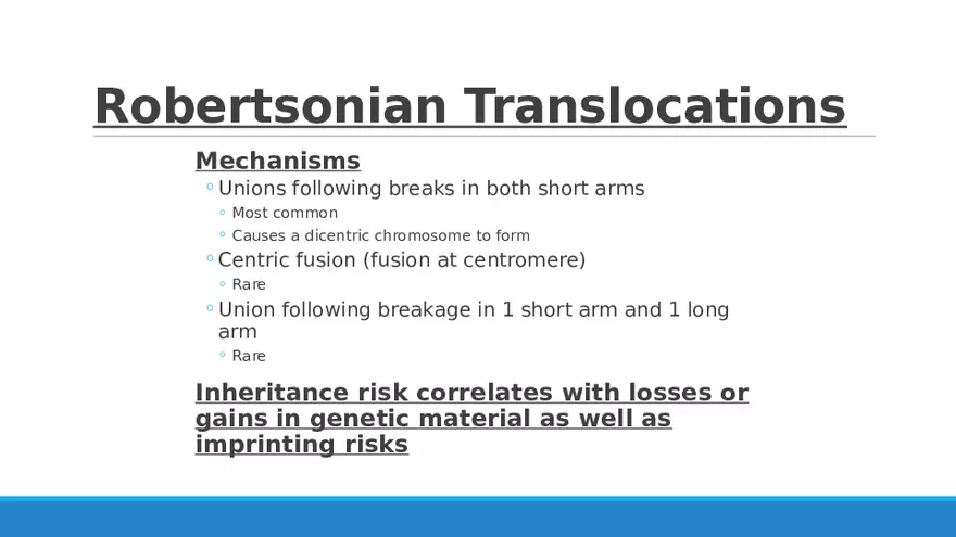Summary of Aneuploidies Part 2 - Page 4