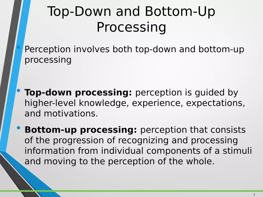 Sensation and Perception Lecture 1 - Page 7