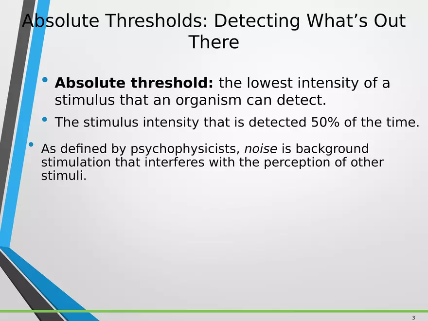 Sensation and Perception Lecture 1 - Page 3