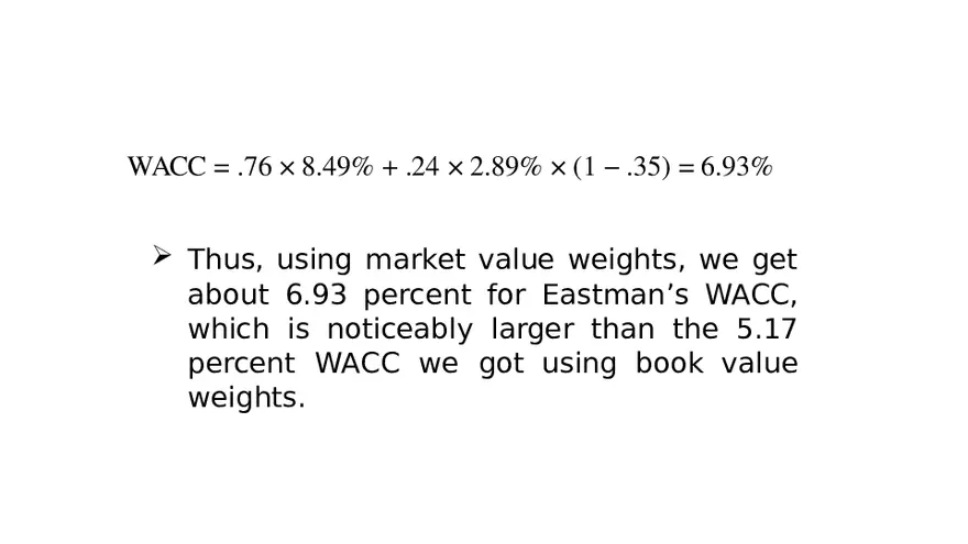 Chapter 14 Cost of Capital Lecture 6 - Page 8