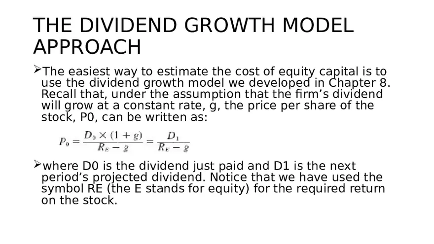 Chapter 14 Cost of Capital Lecture 1 - Page 9