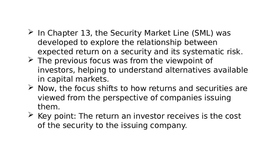 Chapter 14 Cost of Capital Lecture 1 - Page 4