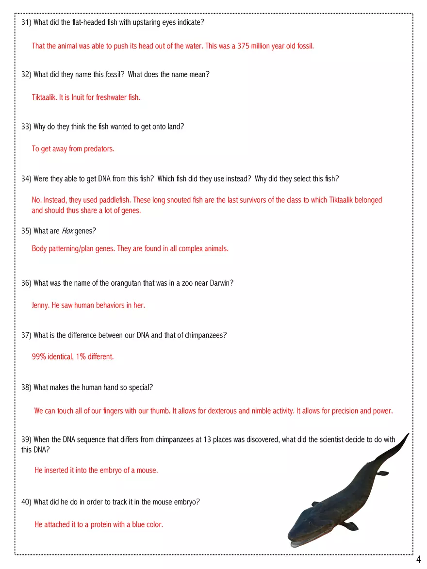What Darwin Never Knew Answer Key - Page 4