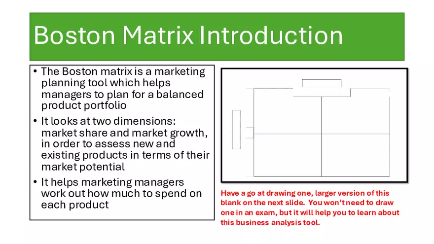 Boston Matrix and the Product Portfolio - Page 3