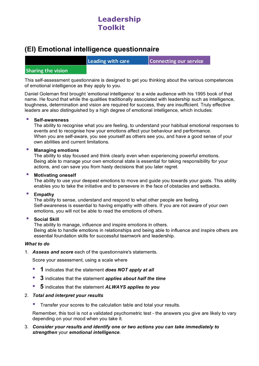 Leadership Toolkit - Page 1