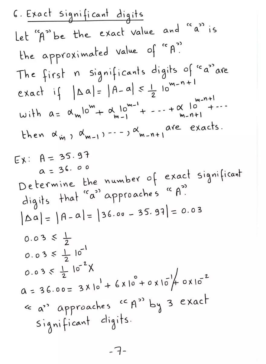 Errors - Approximated Number - Page 7