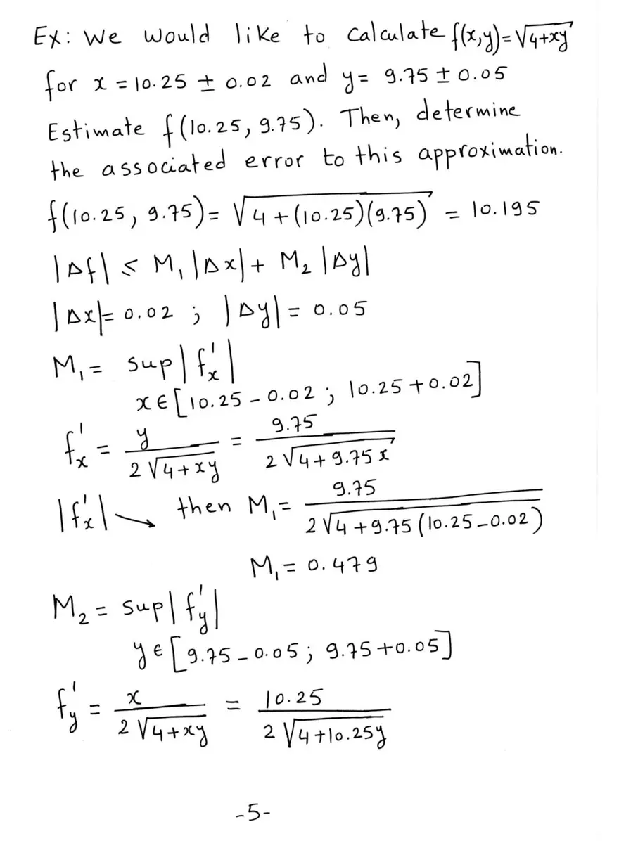 Errors - Approximated Number - Page 5