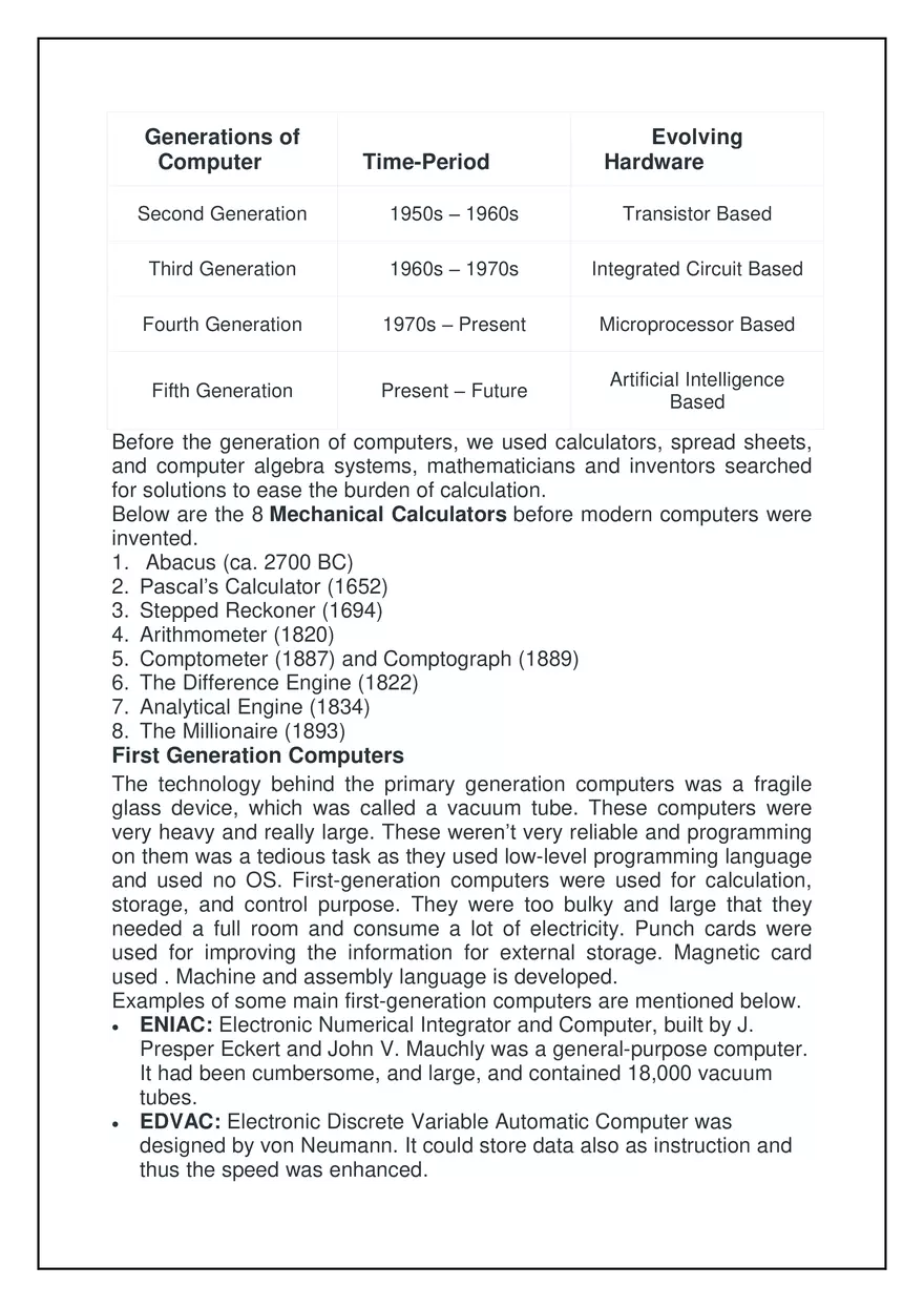 Generations of Computer Study Guide - Page 2