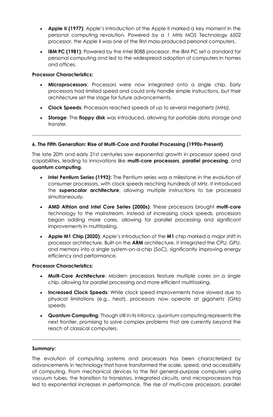 Evolution of Computing Systems and Processors - Page 3
