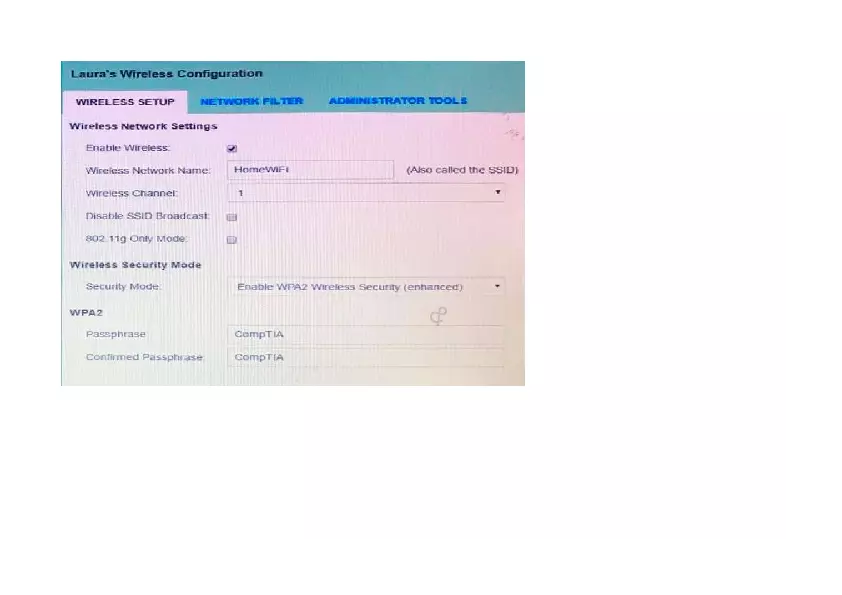 Secure Wireless Network Configuration Simulation Part 1 - Page 2