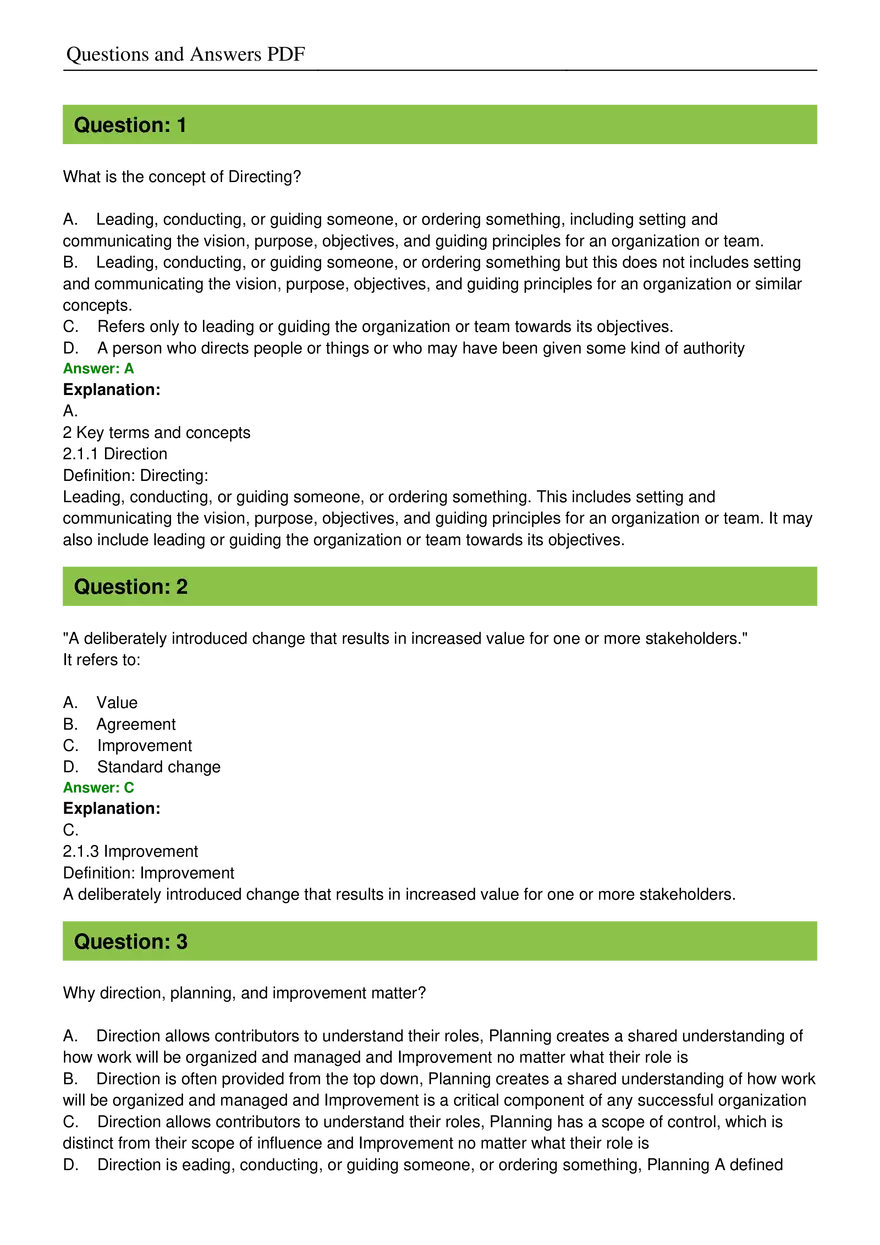People Cert Answer Key - Page 2
