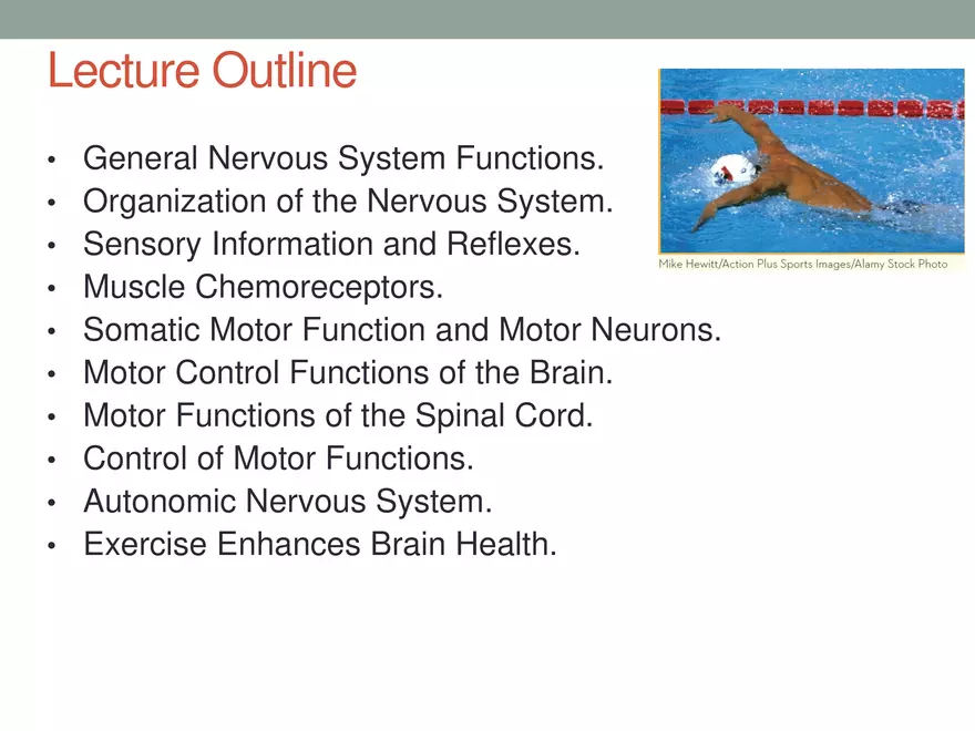 Structure and Control of Movement Lecture - Page 2