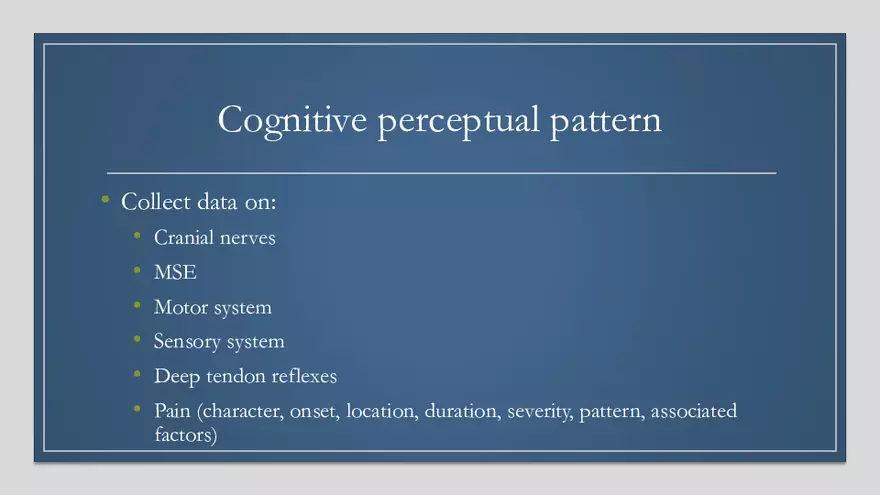 Cognitive Perceptual Pattern - Page 7
