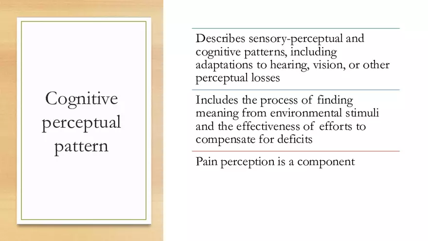 Cognitive Perceptual Pattern - Page 2